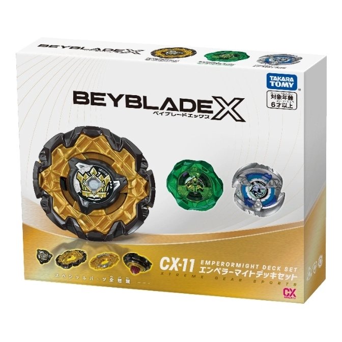 Takara Tomy Beyblade X CX-11 EmperorMight Deck Set 098775