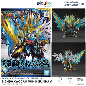 Bandai SD Sangoku Soketsuden 29 TienBa CaoCao Wing Gundam Model Kit | PLAYLUX