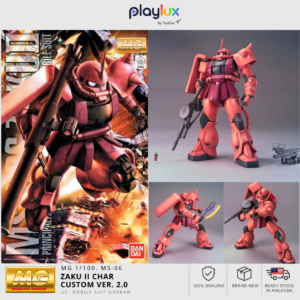 Bandai MG 1/100 MS-06S Zaku II Char Custom Ver. 2.0 Gundam Model Kit | Original