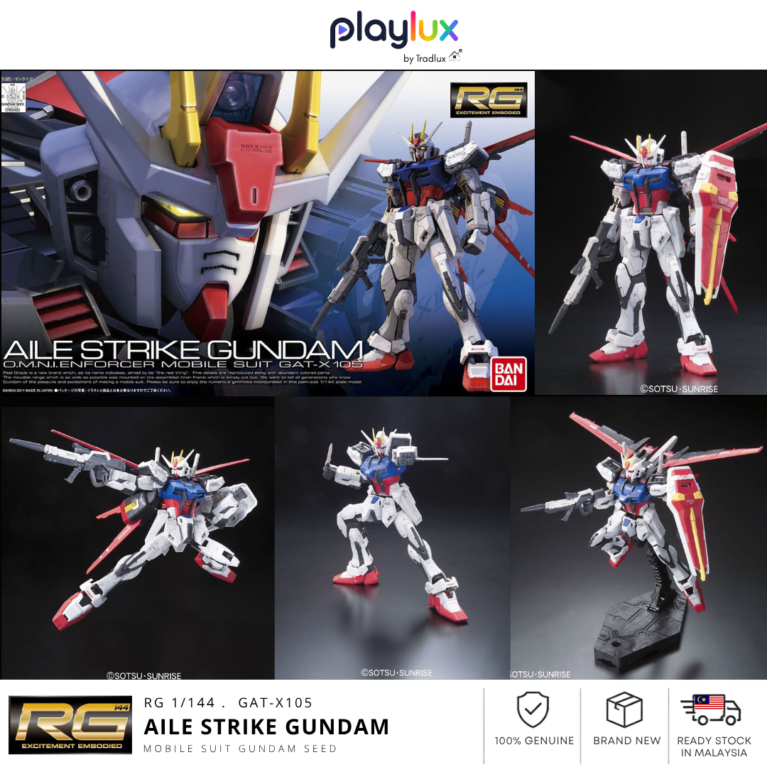 Bandai Gundam RG 1/144 GAT-X105 Aile Strike Gundam – Gunpla Model Kit