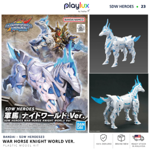 Bandai SDW Heroes 23 War Horse Knight World Ver. Model Kit (62182) | PLAYLUX