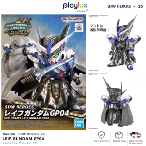 Bandai SDW Heroes 25 Leif Gundam GP04 Model Kit (63704) | PLAYLUX