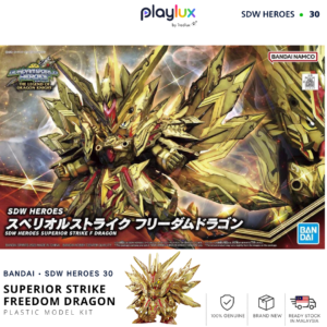 Bandai SDW Heroes 30 Superior Strike Freedom Dragon Model Kit (64016) | PLAYLUX