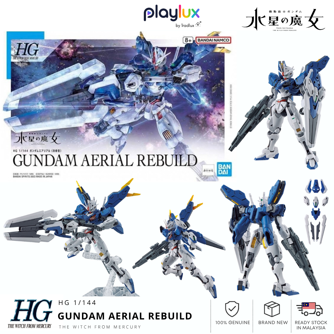 Bandai HG 1/144 Gundam Aerial Rebuild The Witch from Mercury Model Kit | PLAYLUX