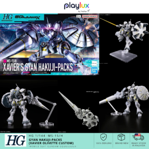 Bandai Gundam HG 1/144 MS-15/H Gyan Hakuji-Packs (Xavier Olivette Custom) – GQuuuuuuX Gunpla Model Kit
