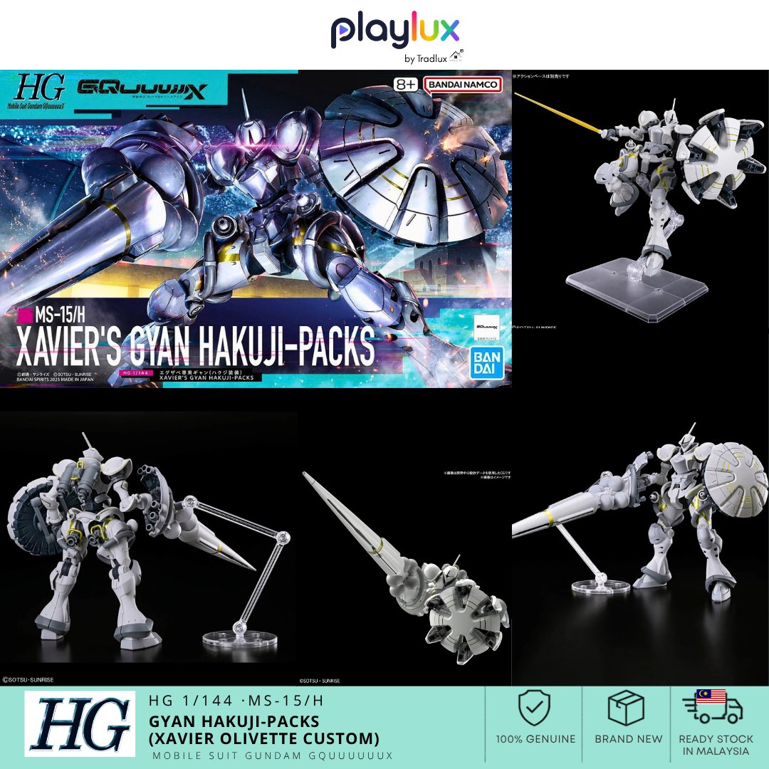Bandai Gundam HG 1/144 MS-15/H Gyan Hakuji-Packs (Xavier Olivette Custom) – GQuuuuuuX Gunpla Model Kit