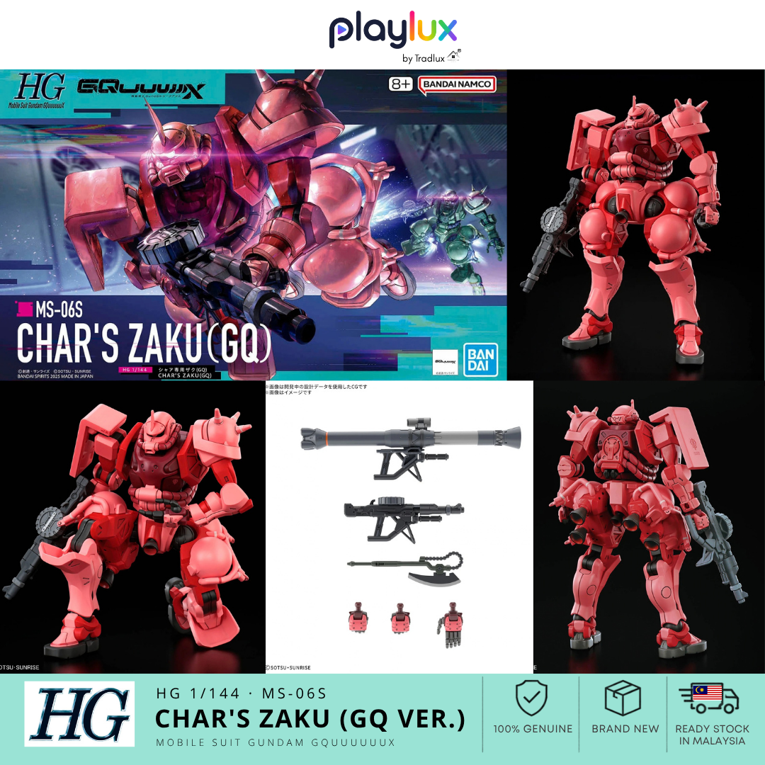 HG 1/144 MS-06S Char’s Zaku (GQ) – Mobile Suit Gundam GQuuuuuuX