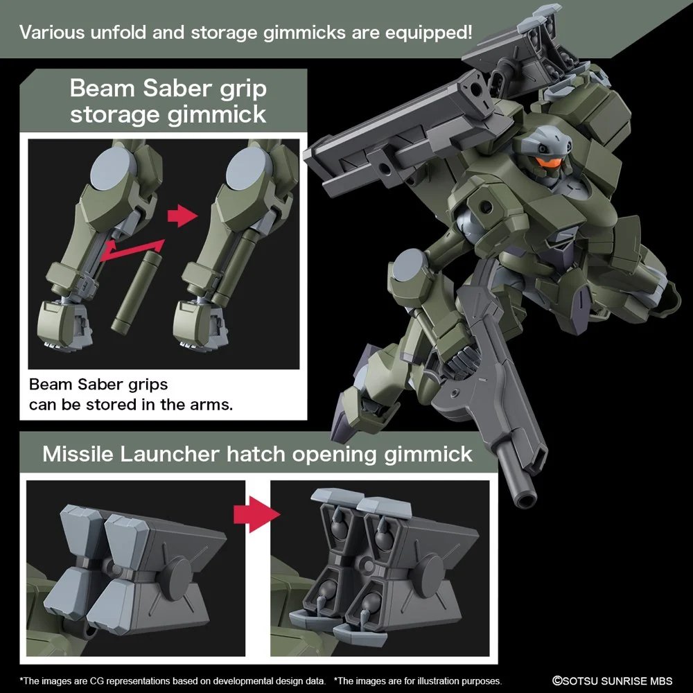 Bandai HG 1/144 Zowort Heavy The Witch from Mercury Gundam Model Kit | PLAYLUX - Image 2